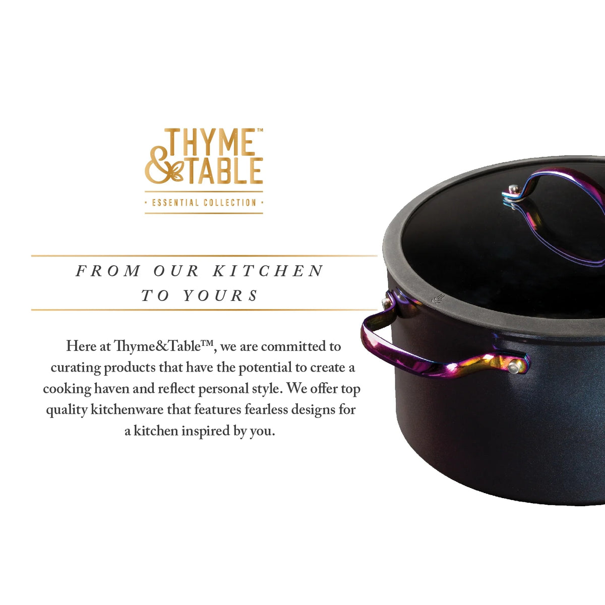 12-Piece Non-Stick Black & Rainbow Cookware Set W519