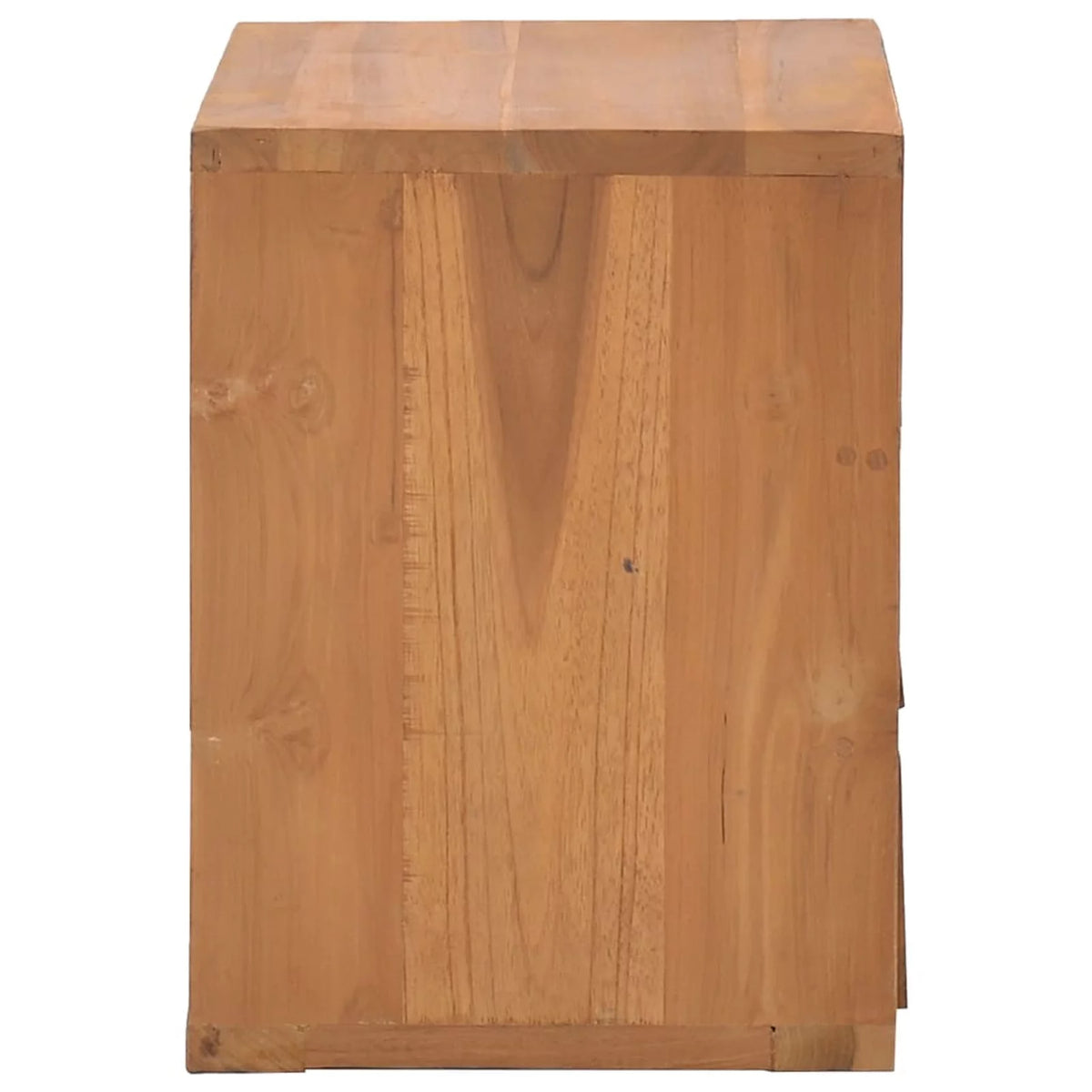 Teak Wood 3 Drawer Bedside Cabinet S58677