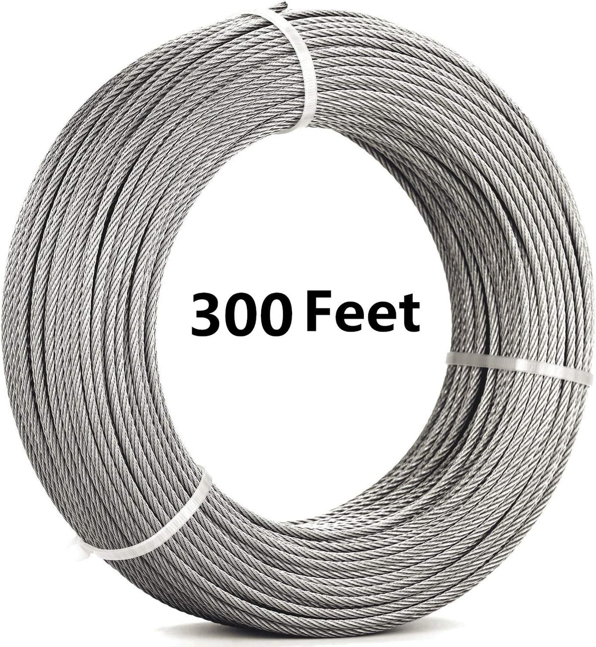 1/8 Stainless Steel Aircraft Wire Rope, 7 x 7 400 Feet T 316 Marine Grade G37918