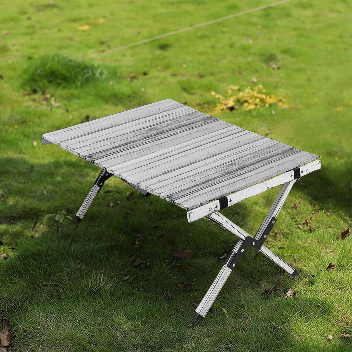 Wood Folding Portable Camping Table with Carrying Case C799