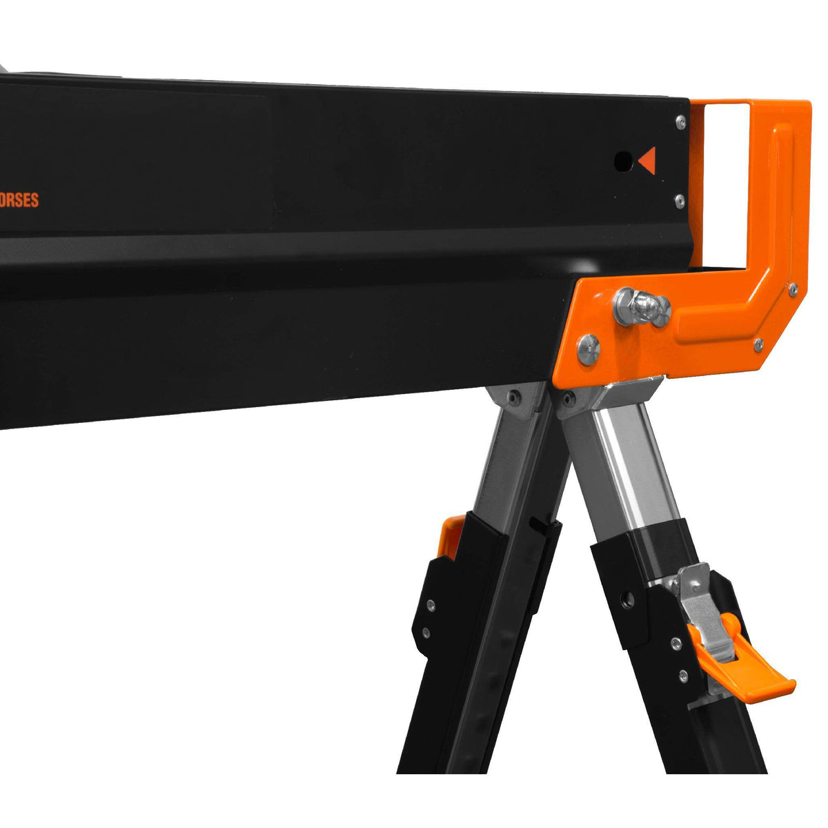 1300-Pound Capacity Height Adjustable Folding Steel Saw Horse, Two Pack Y707704