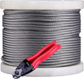 1/8 Stainless Steel Aircraft Wire Rope, 7 x 7 400 Feet T 316 Marine Grade G37918