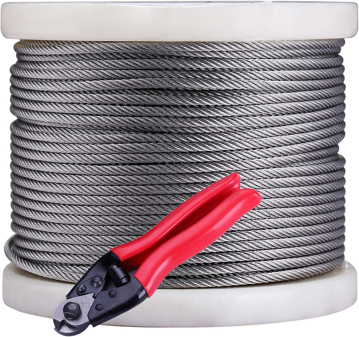 1/8 Stainless Steel Aircraft Wire Rope, 7 x 7 400 Feet T 316 Marine Grade G37918