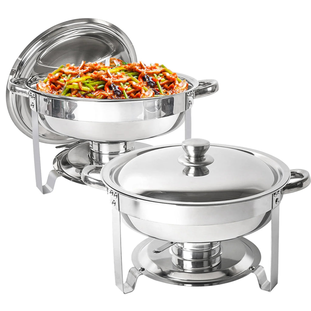 5Qt 4-Pack Stainless Steel Chafing Dish Buffet Set S638411