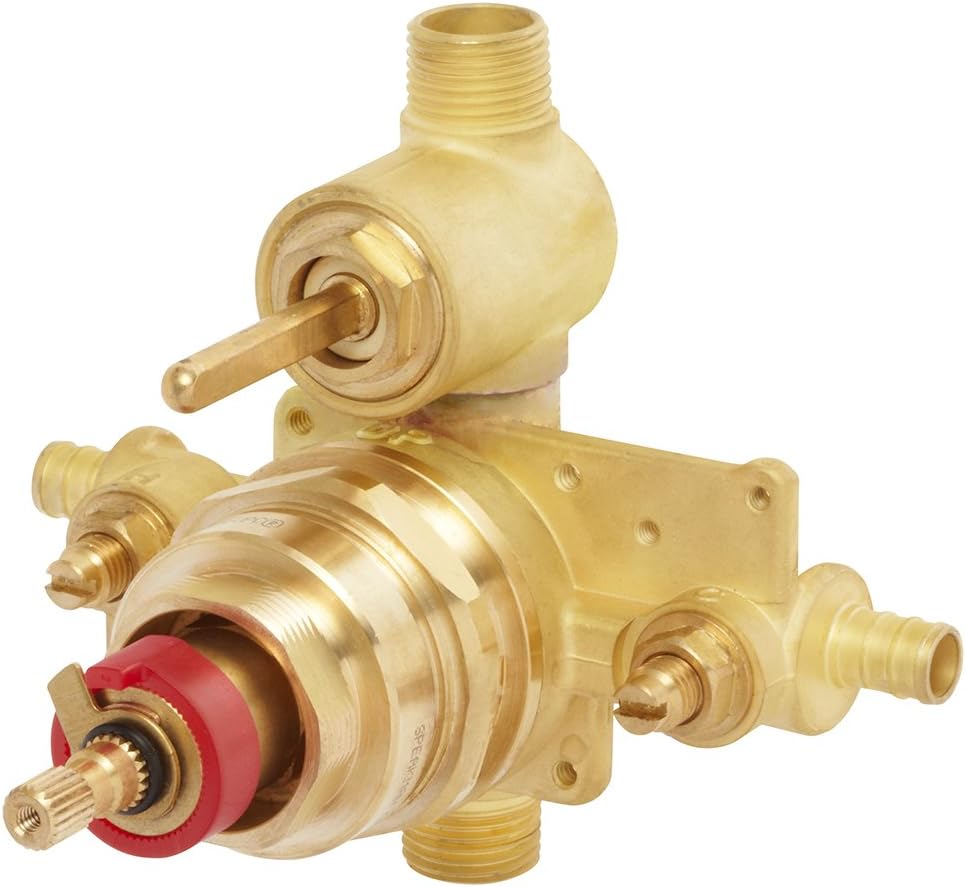 Rough Brass Thermostatic Diverter Shower Valve P28354
