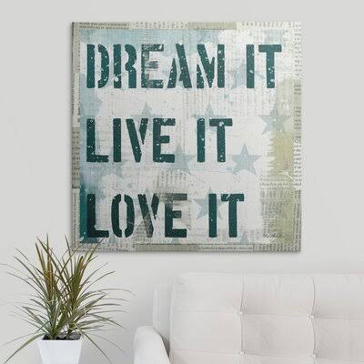 Textual Art Canvas 24x22 C75092
