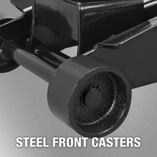 Black Steel Racing Floor Jack, 3 Ton (6,000 lb) Capacity V53249