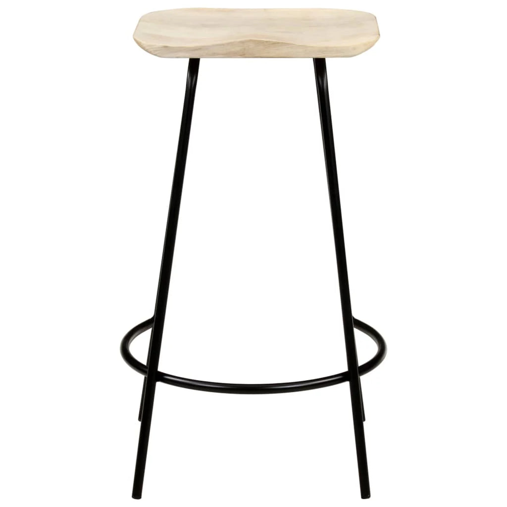 Solid Mango Wood Bar Stools 2 pcs V141