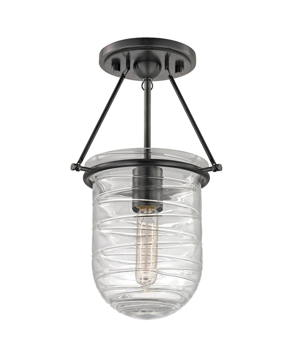 1 Light Semi Flush Old Bronze O217079