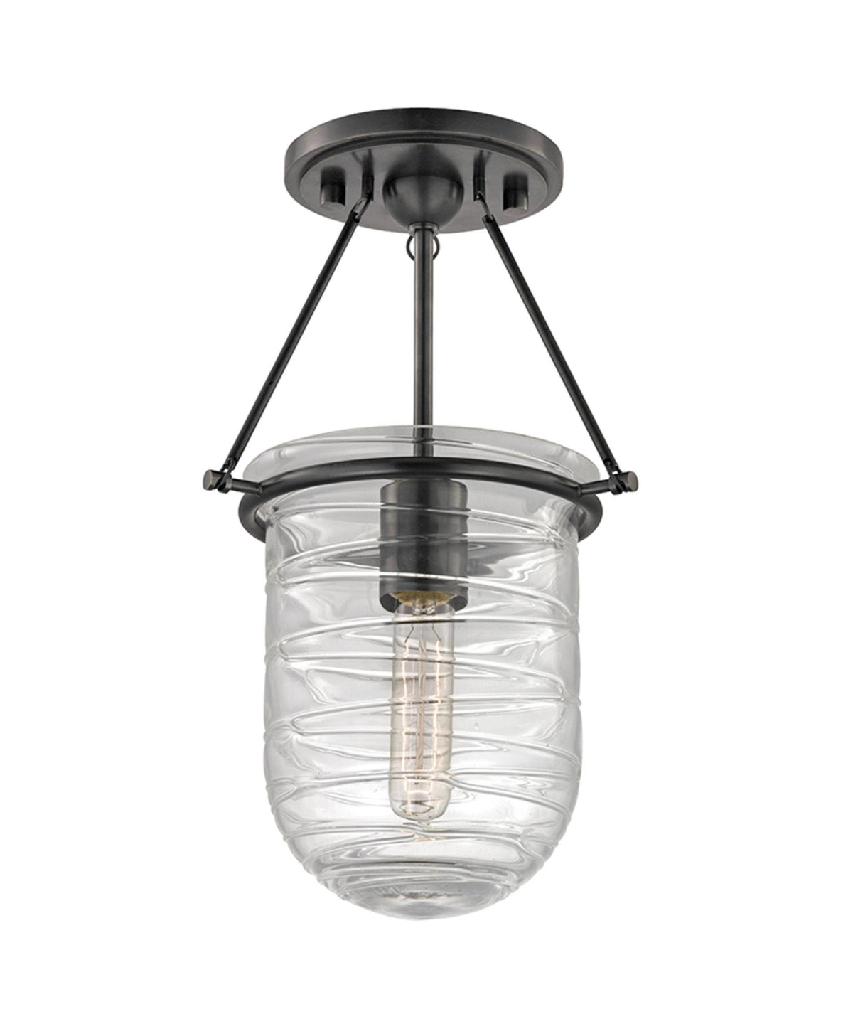 1 Light Semi Flush Old Bronze O217079