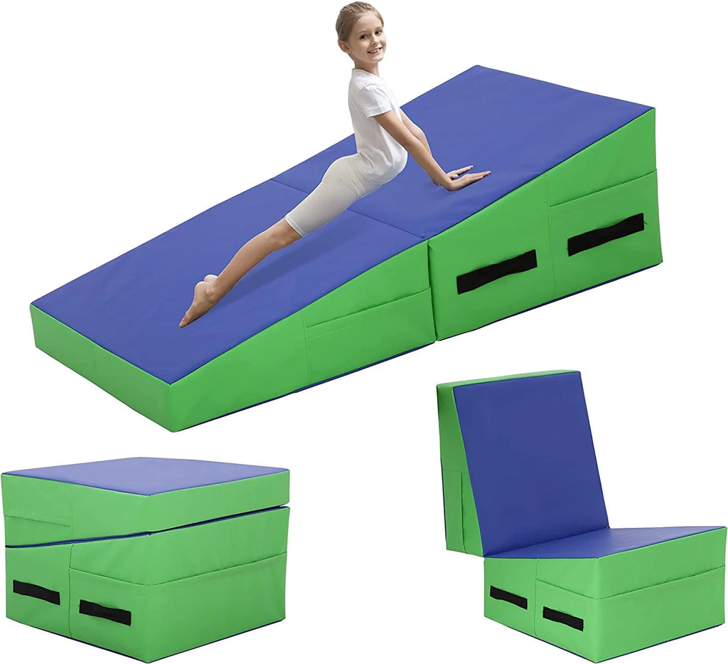48x24 inch Foldable Incline Gymnastics Mat with Handle B582155
