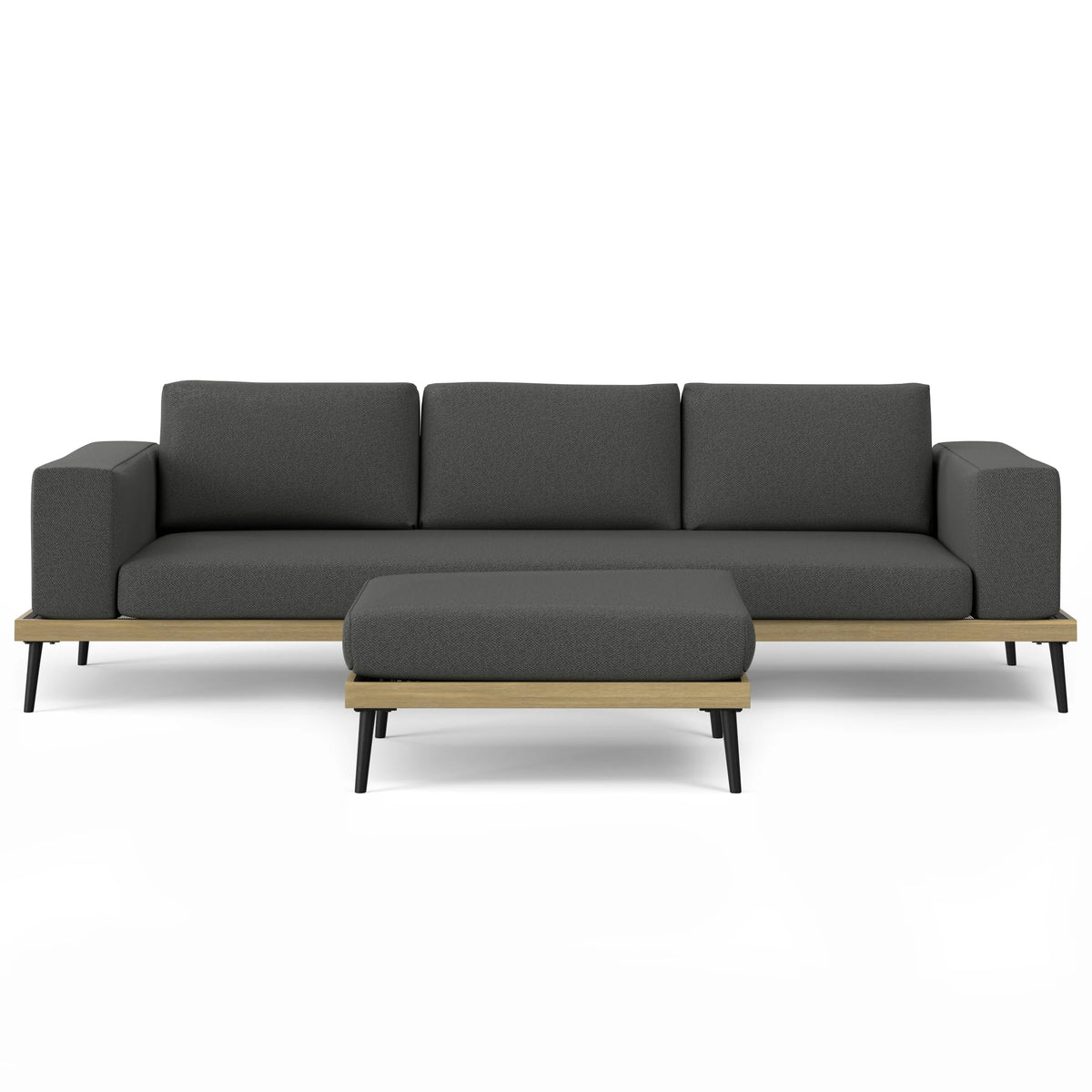 Slate Gray Outdoor 2 Piece Sofa Sectional H892