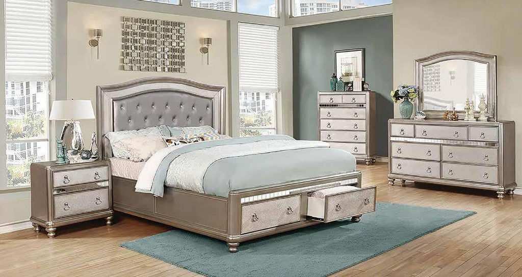 Metallic Platinum Storage Bedroom Set A817054