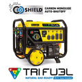 8000-Watts Tri-Fuel Portable Natural Gas Generator with Electric Start V67372