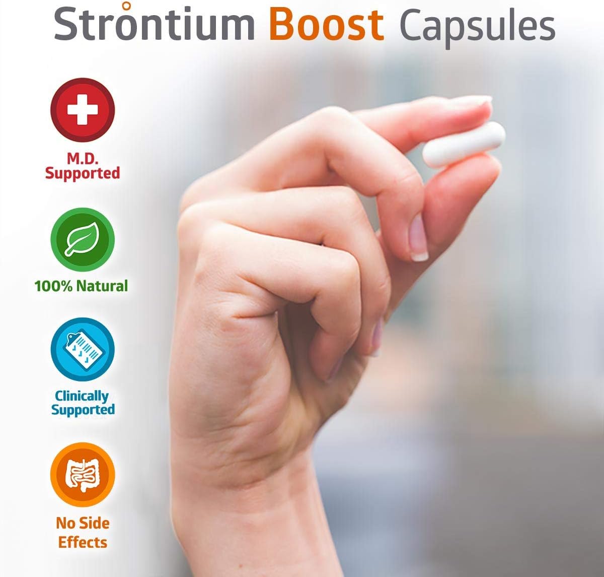 3 Bottles Strontium Citrate Supplement U21371