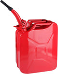 2 Pack Red 20L Steel Gas Can with Spout System P944