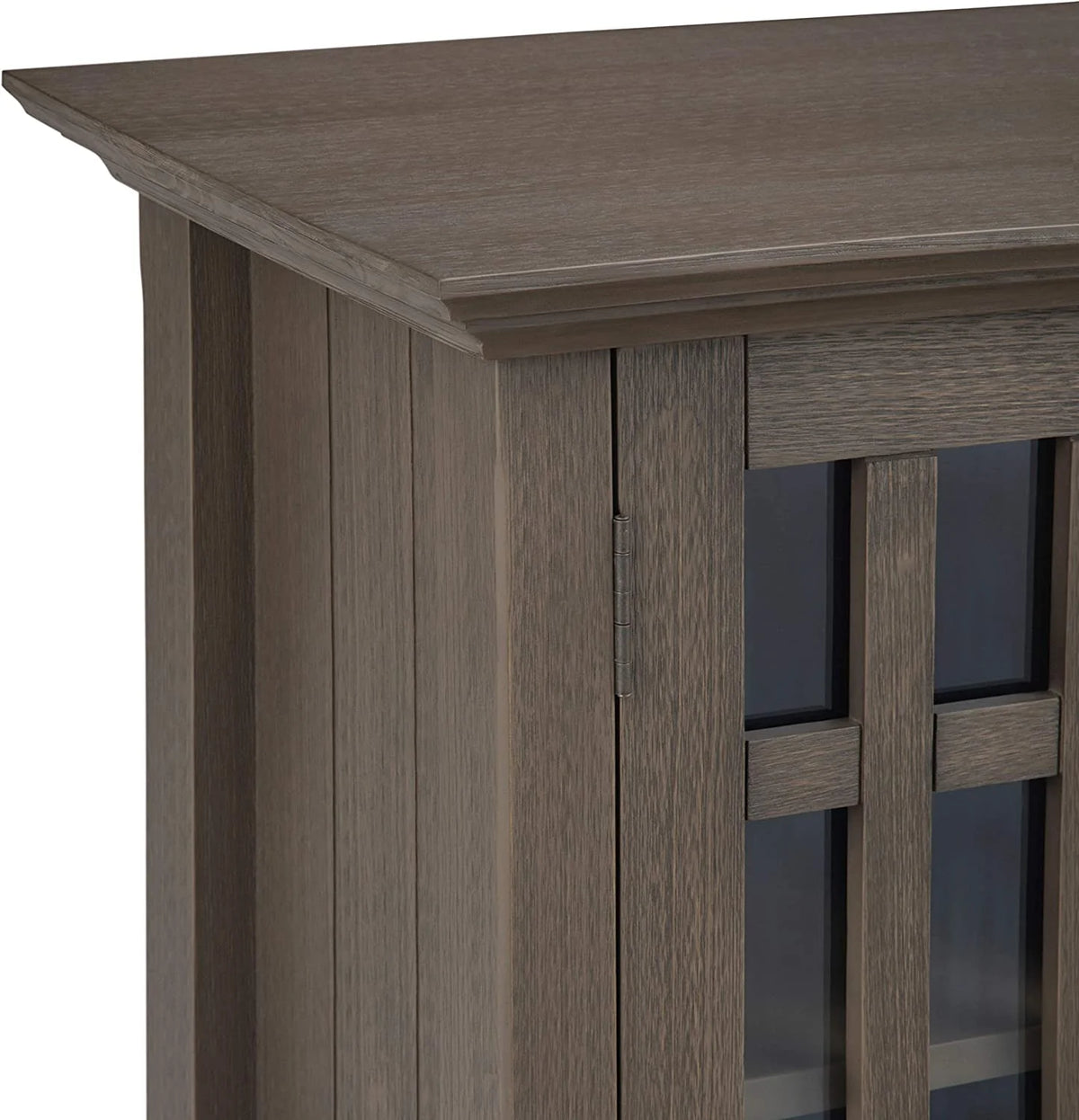 32 inch Wide Low Storage Media Cabinet with 2 Tempered Glass Doors S69082
