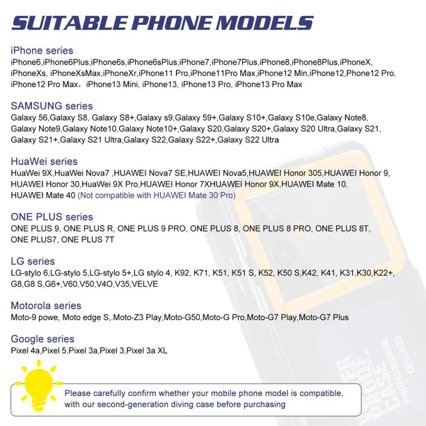 Waterproof Protective Case for Phones Up to 6.9 Inch K118