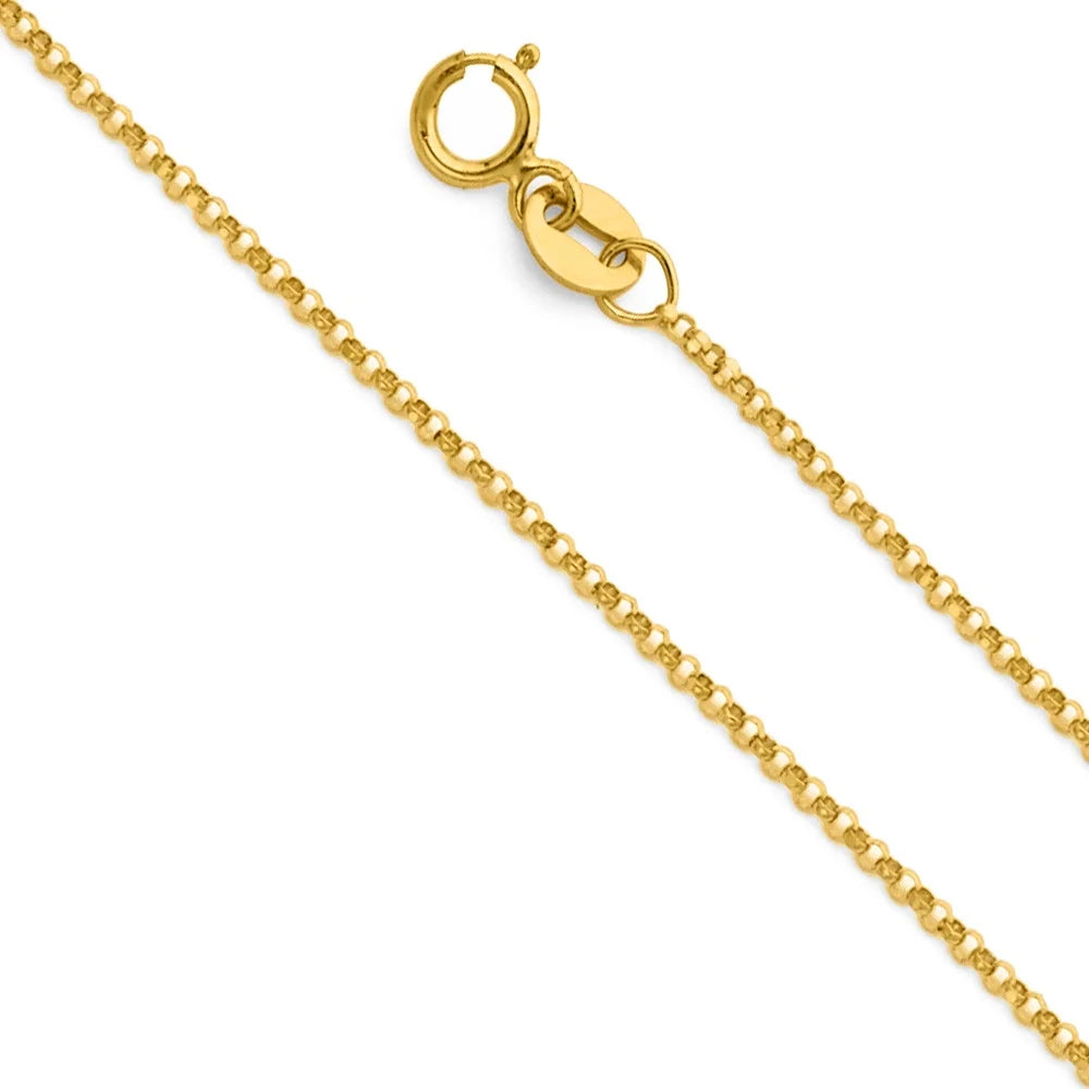 14K Yellow Gold Initial 'M' Pendant Necklace with 20" Chain E8242