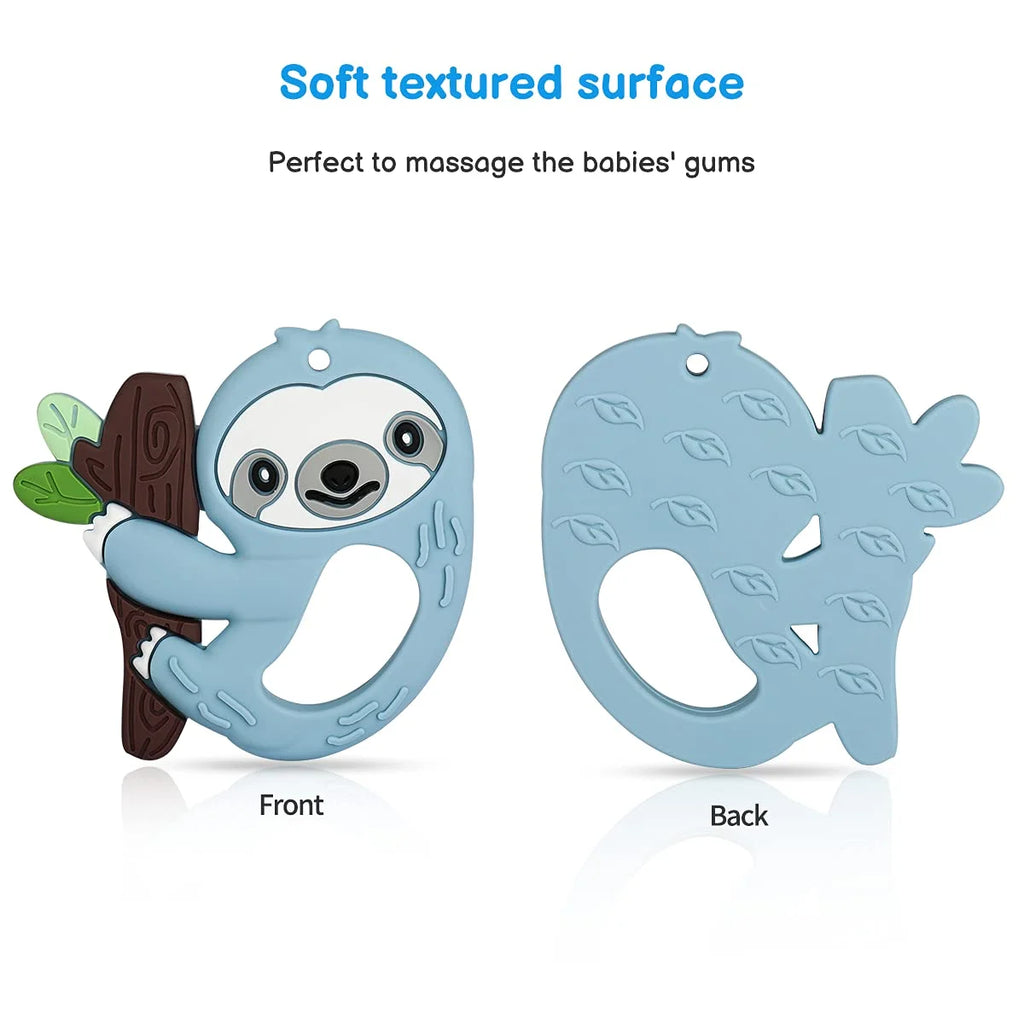 Silicone Baby Teething Toys with Pacifier Clip Holder Set K181