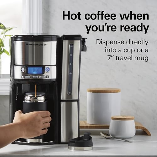 12 Cup Programmable Coffee Maker with 60 oz Removable Reservoir, Black & Stainless Steel R9410