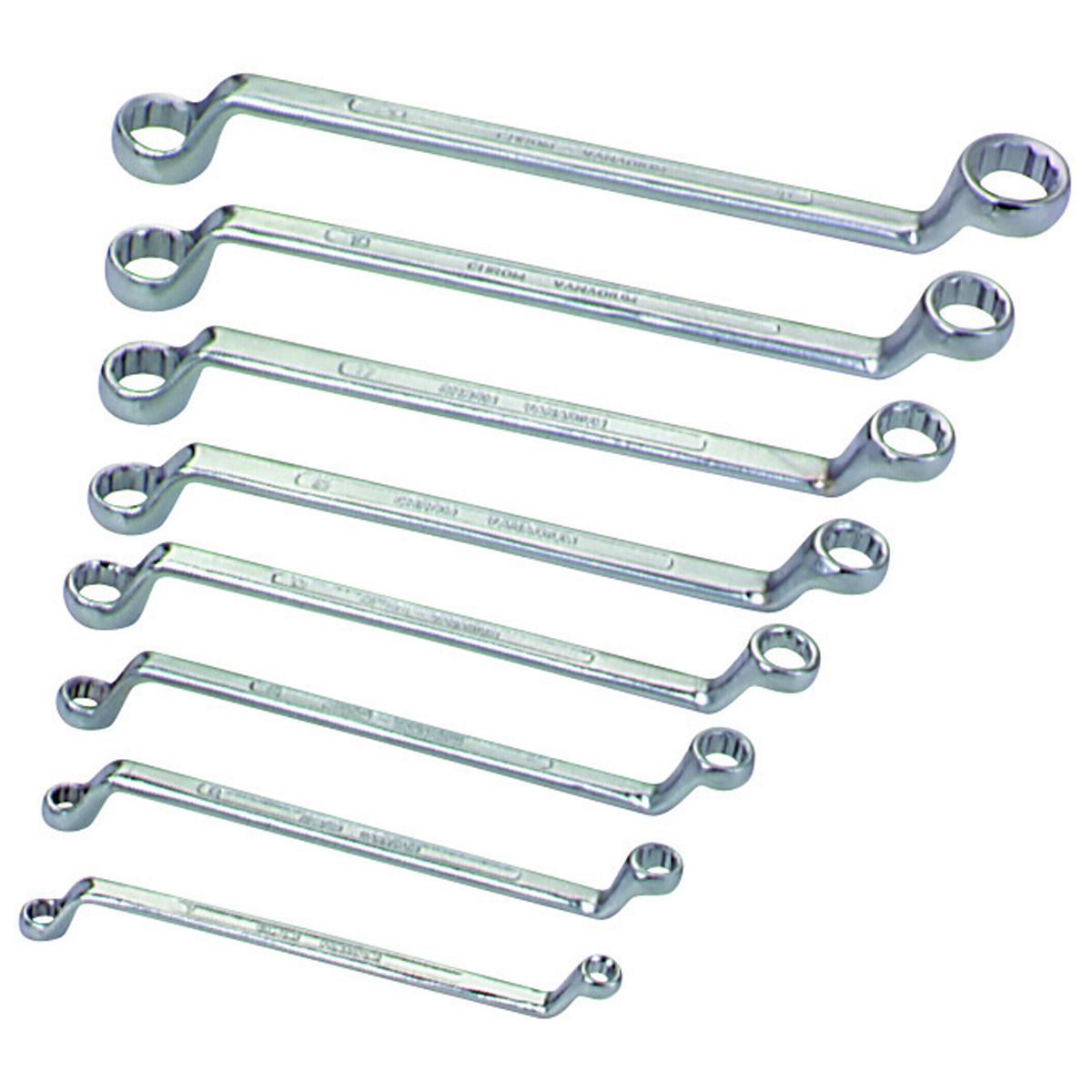 8 Piece Metric Offset Box End Wrench Set C1319
