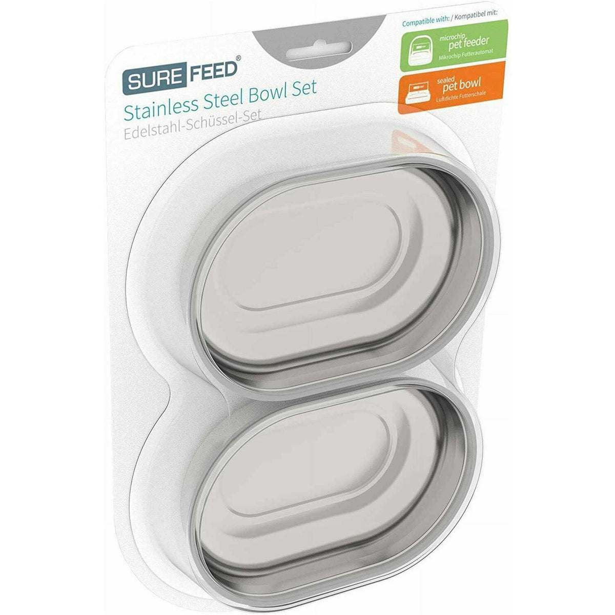 Stainless Steel Bowl Set for Microchip Pet Feeder M97385