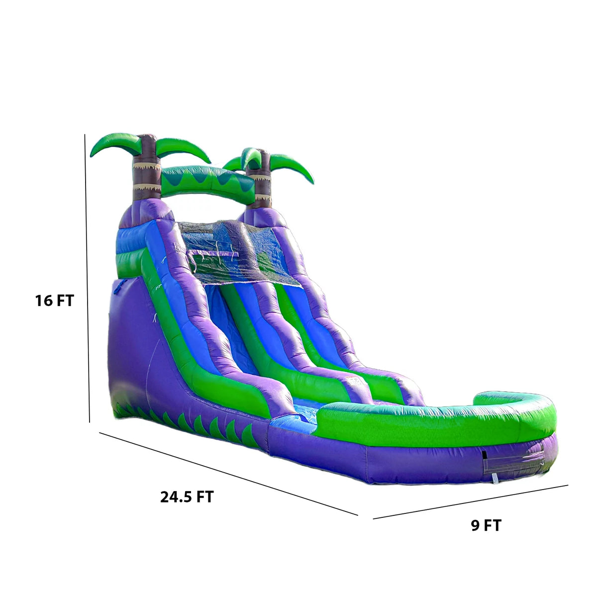 16FT Inflatable Water Slide with Pool V4011