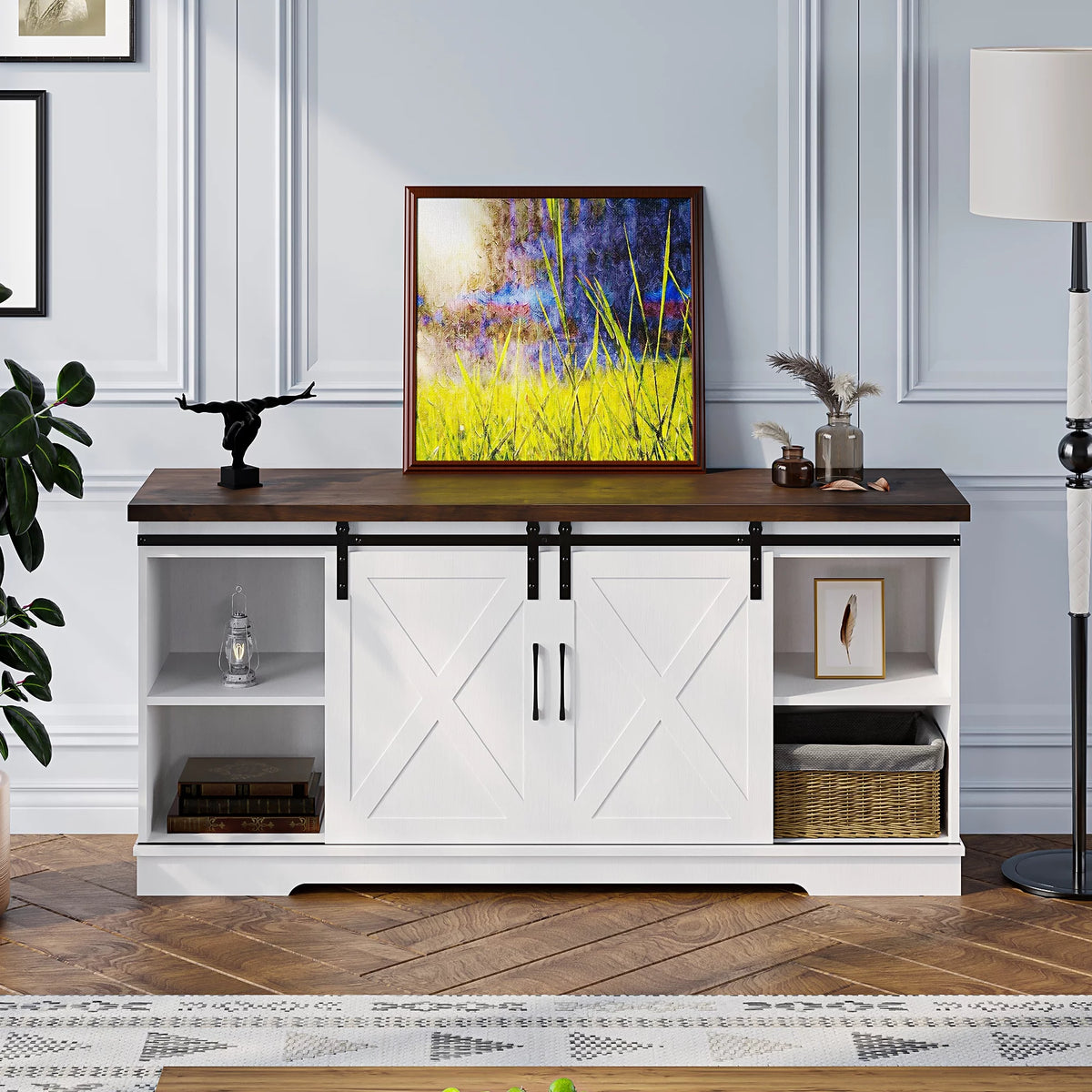 Farmhouse TV Stand for 65 inch TV T50170