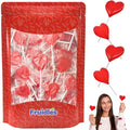 Red Heart Shaped Hard Candy Lollipops, 2 Pounds N201239