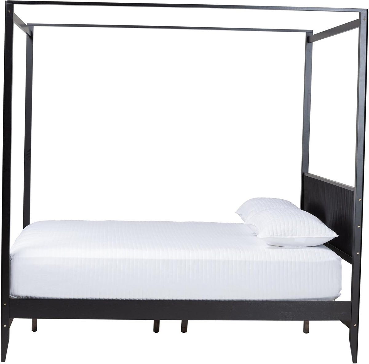 Black King Wood Canopy Bed T632