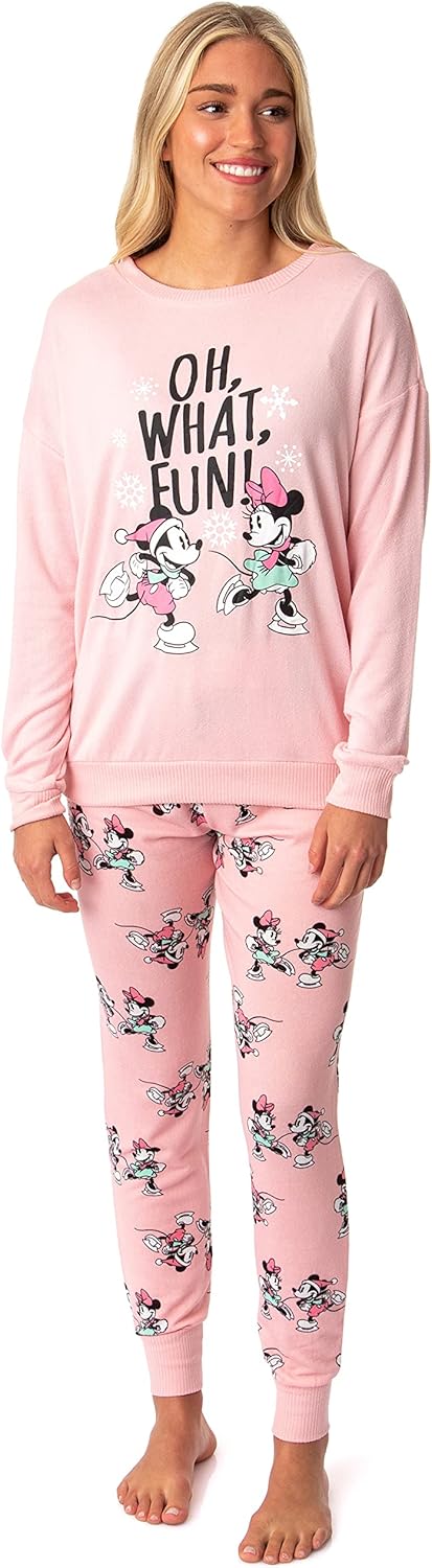 Pink Plus Size Pajama Set V821