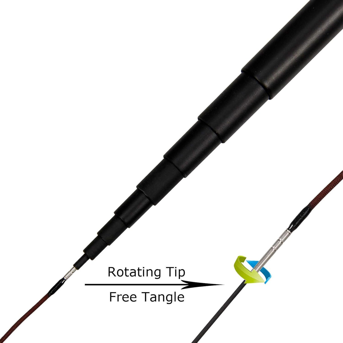 12/13FT Tenkara Rod Kit 30T Carbon Fiber Telescopic Fly Fishing Rod Combo D68575