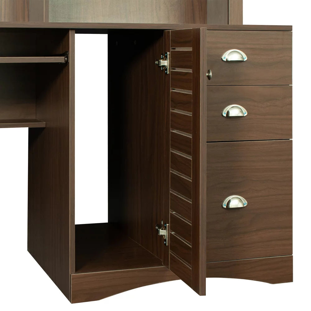 Computer Desk with Hutch N95386