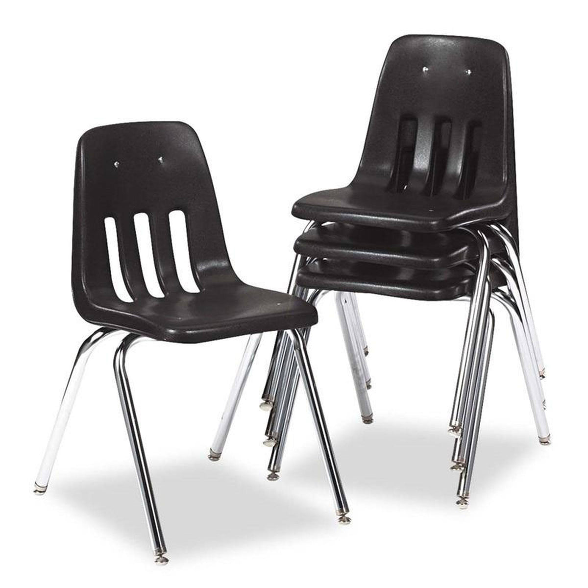 Classroom Chair Black Chrome Frame J293229