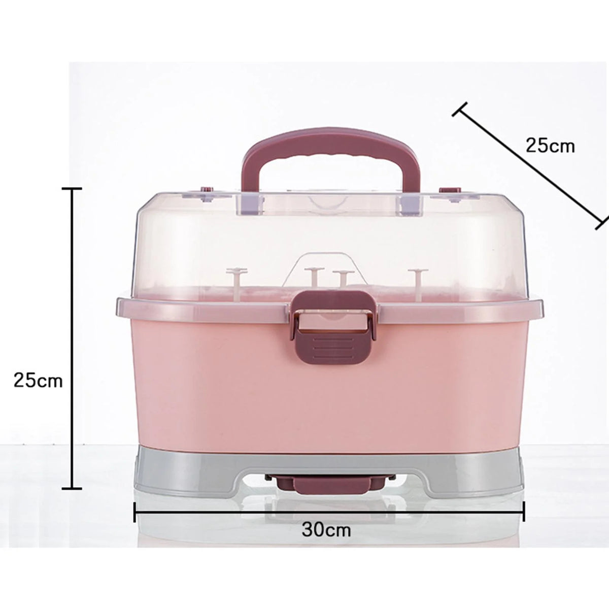 Baby Bottle Drying Organizer Holder with Cleaning Brush O4652