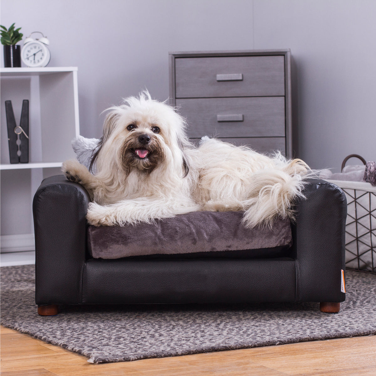 Medium Leatherette Pets Sofa R5187