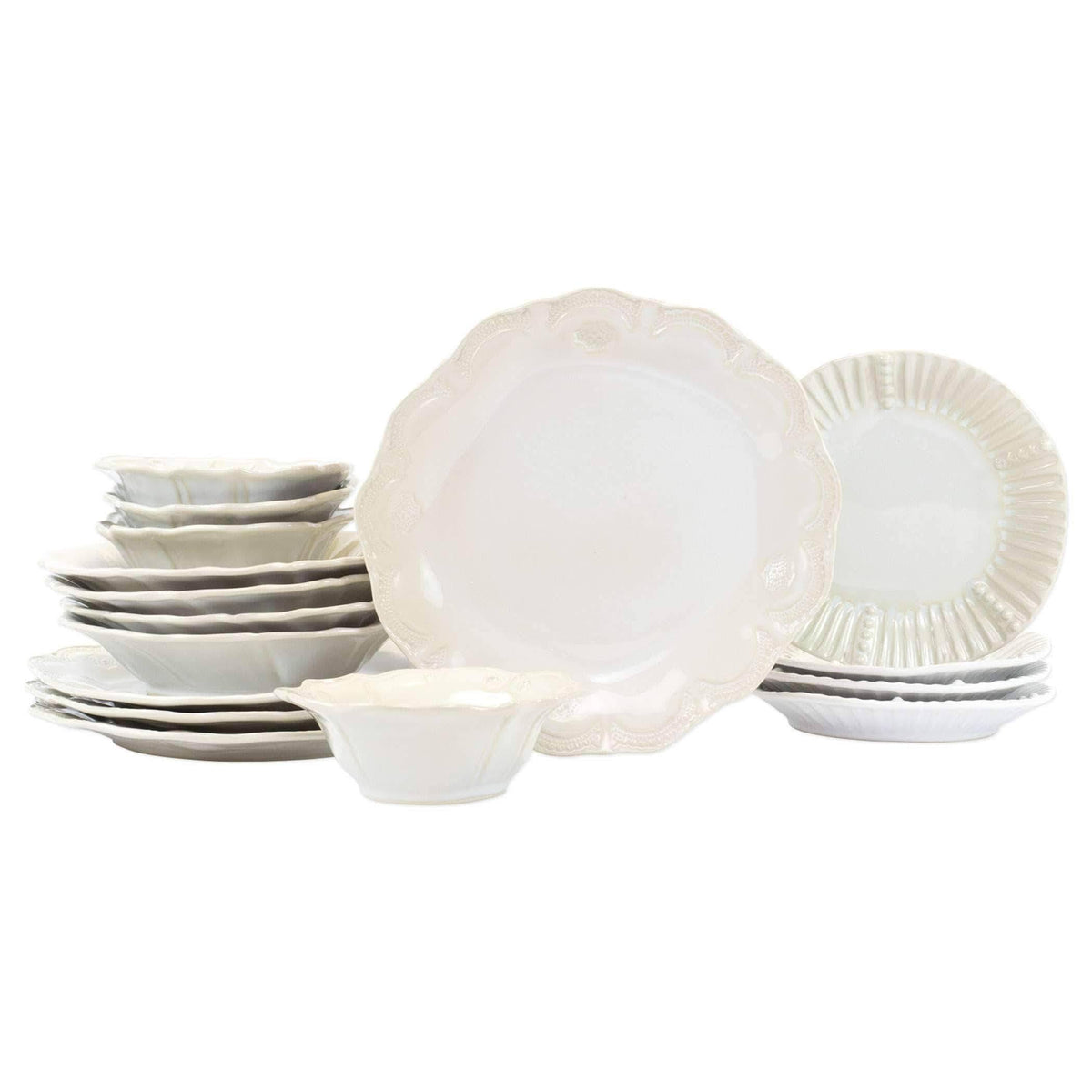 16-Piece Aqua Stone Place Setting G513