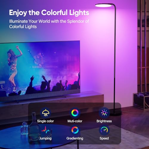 36W Color Changing LED Floor Lamp with Remote J86551