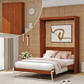 Full Brown Murphy Bed Z115