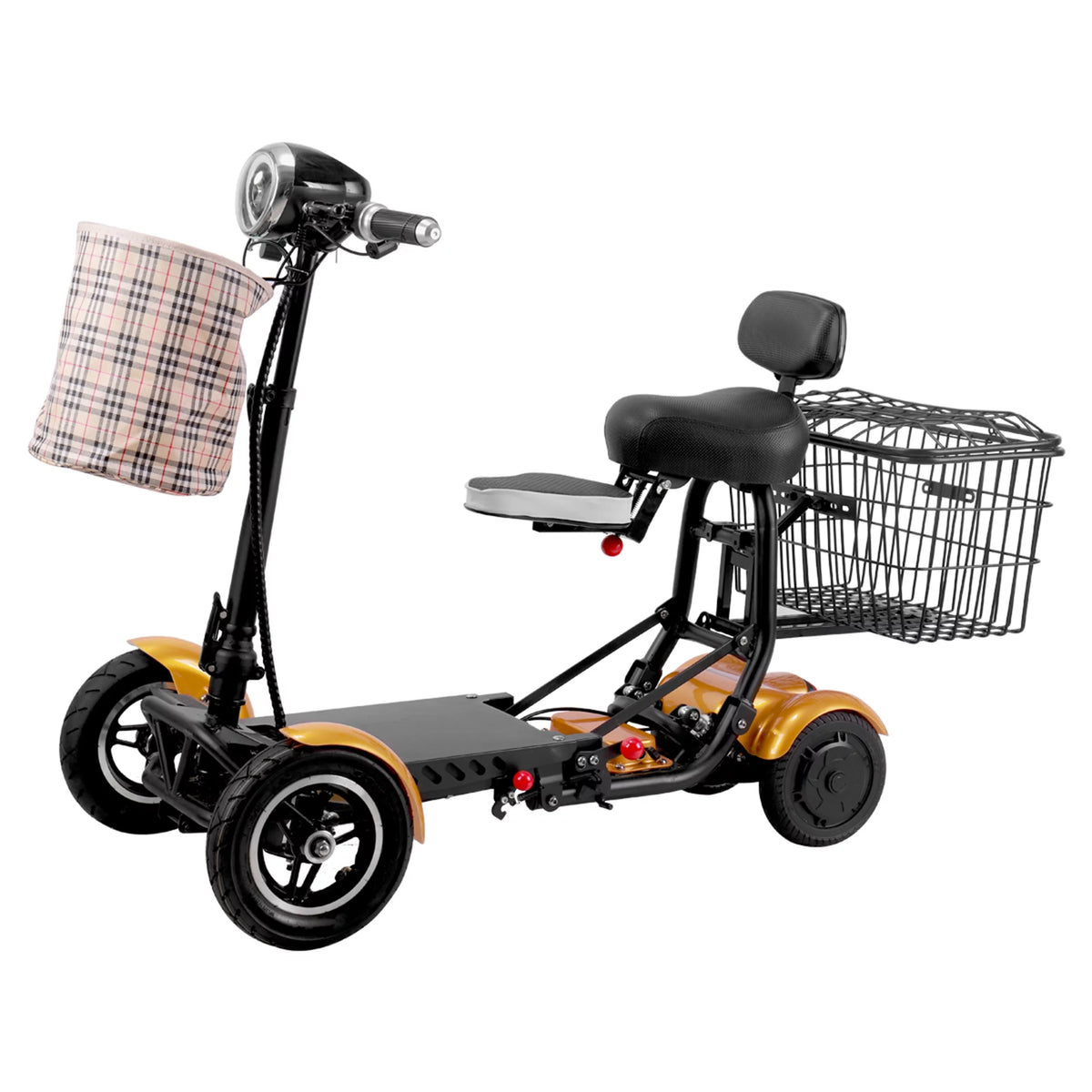 Blue 4 Wheel Foldable Electric Mobility Scooter E9979