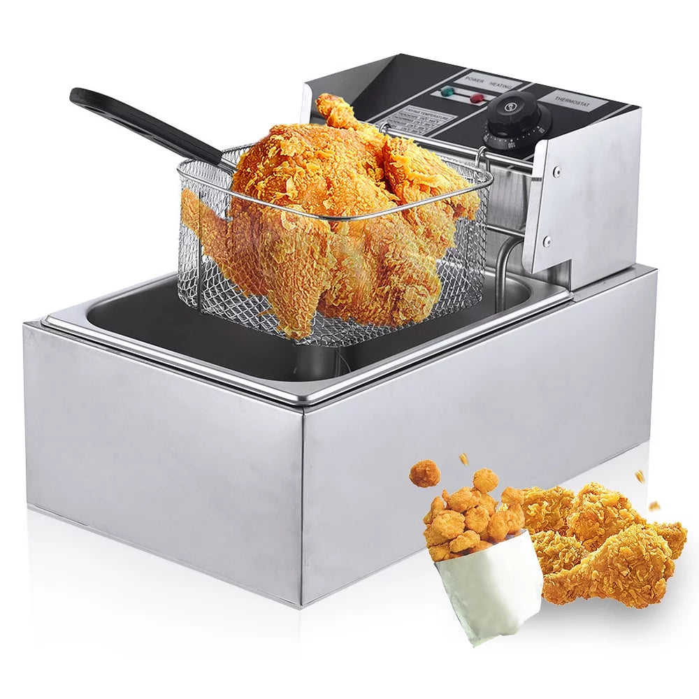 6L Stainless Steel Electric Fryer 2500W S927044