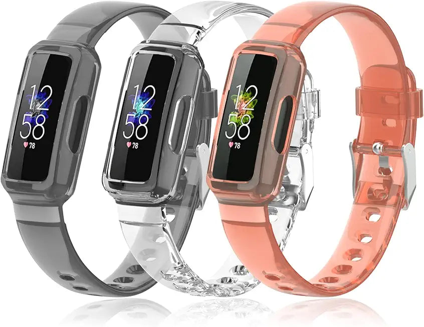 3 Pack Soft Clear Bands Replacement Watch Straps Z7096
