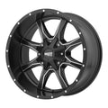 Satin Black Milled 17x8 Wheel R5715