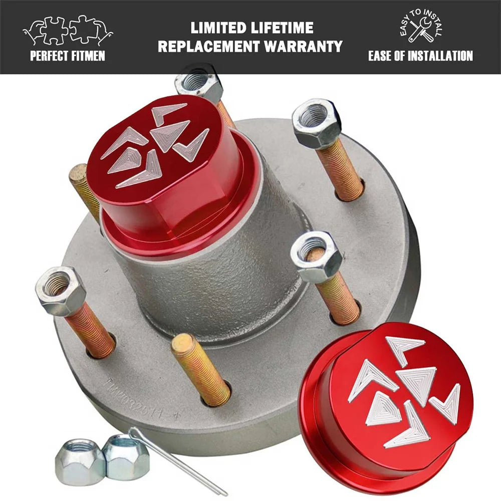 Replacement Aluminum Cap Assembly with O-rings for Vortex Hubs with 5 Bolts S582847