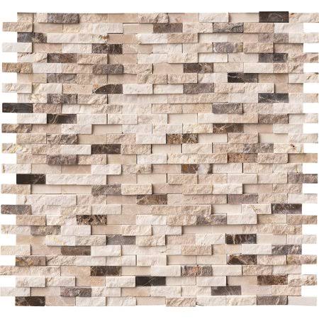 Marble Mesh-Mounted Mosaic Tile, 12 x 12 x 10 mm, 10 pieces/case R11149