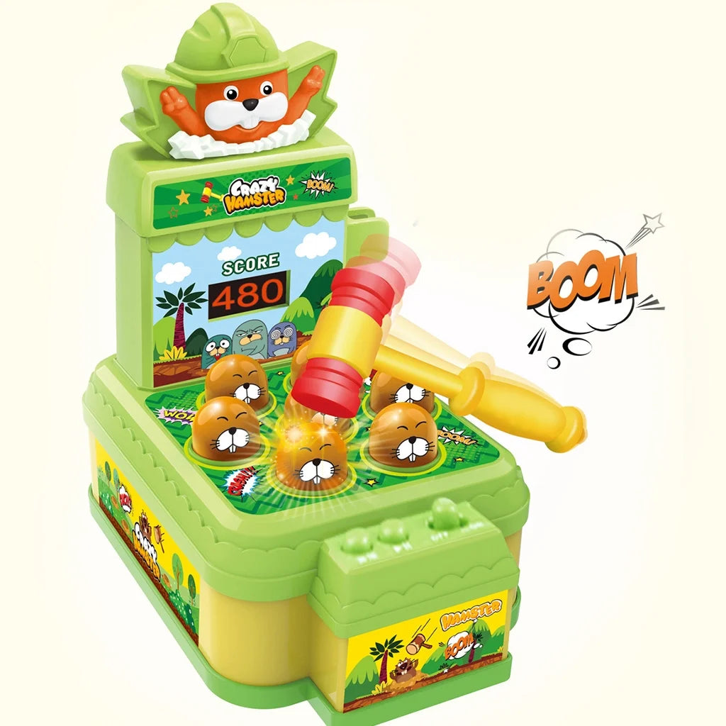 Electronic Arcade Whack A Mole Game Toy with Hammer W1258