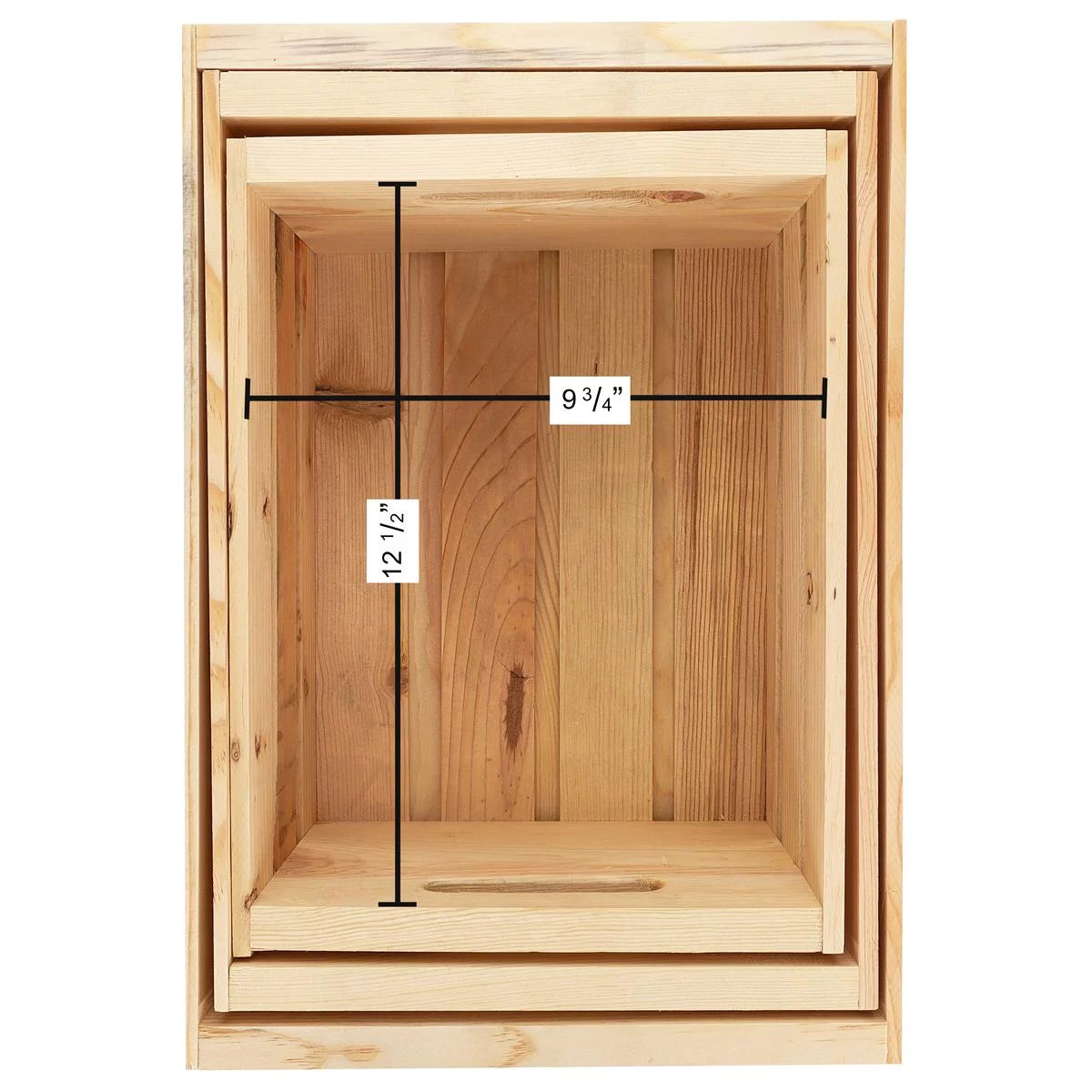 Wooden Crate 3 Piece 14" 16" 18" E254739