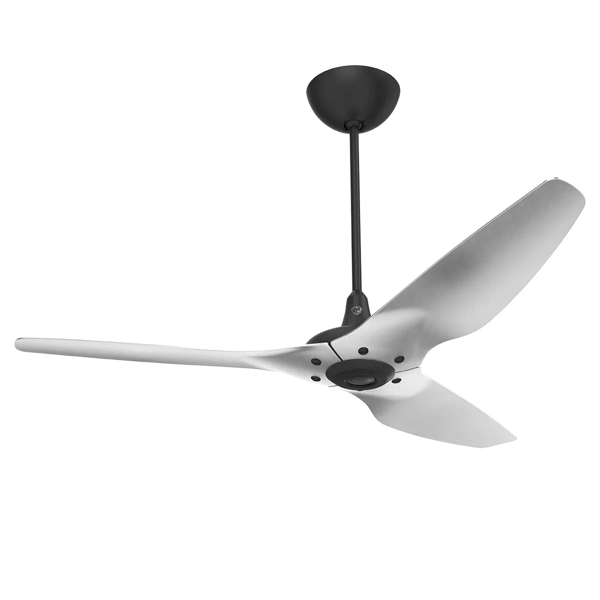 60 Ceiling Fan with Brushed Aluminum Blades and Black Finish W395618