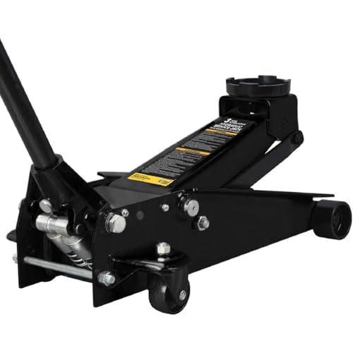 Black Steel Racing Floor Jack, 3 Ton (6,000 lb) Capacity V53249
